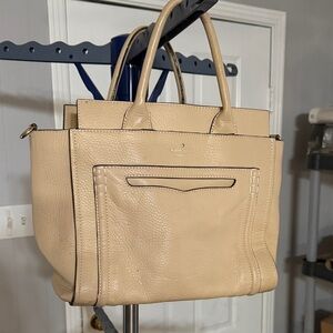 Rebecca Minkoff Cream Leather Satchel